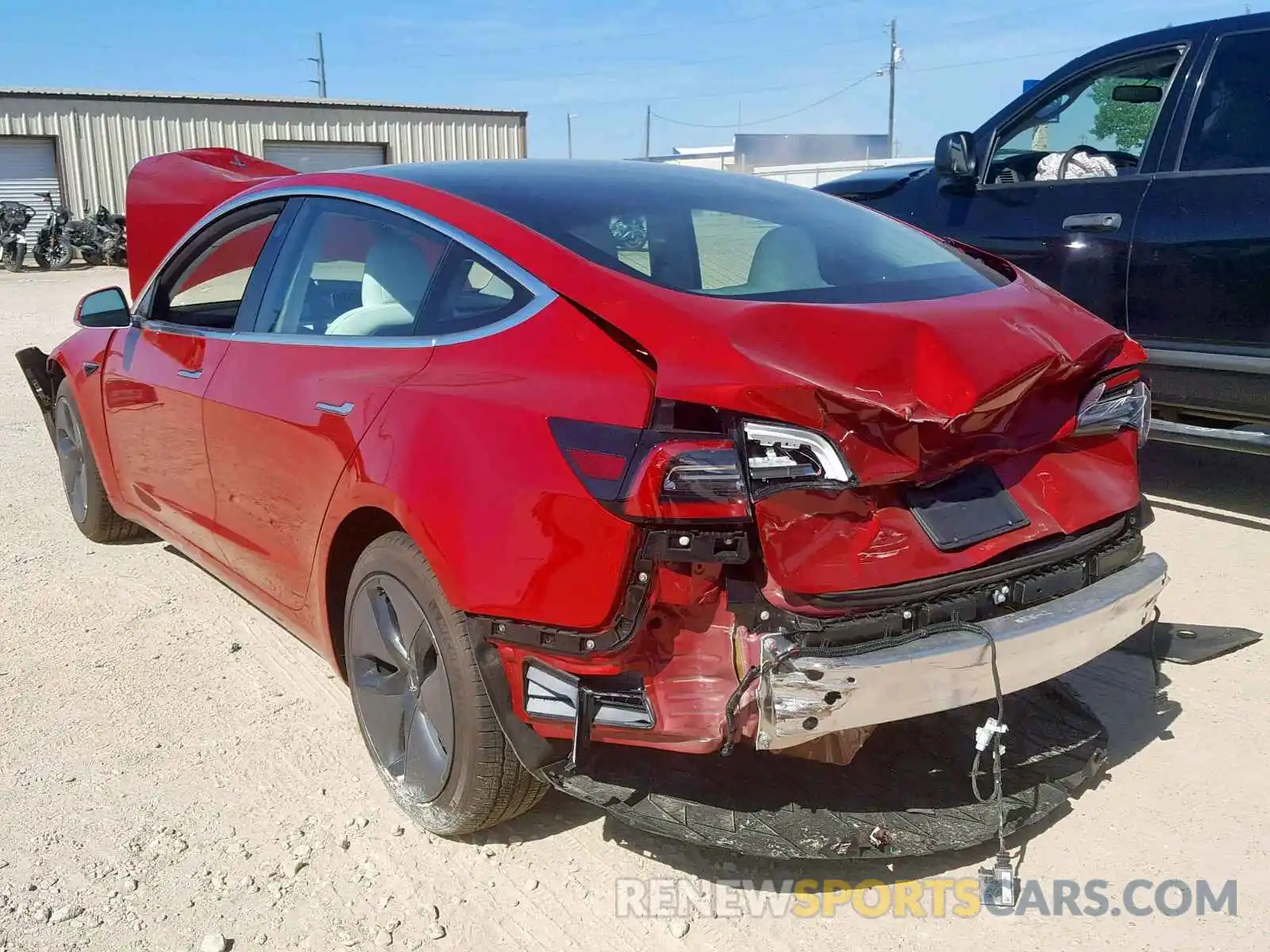 3 Photograph of a damaged car 5YJ3E1EA0KF312295 TESLA MODEL 3 2019