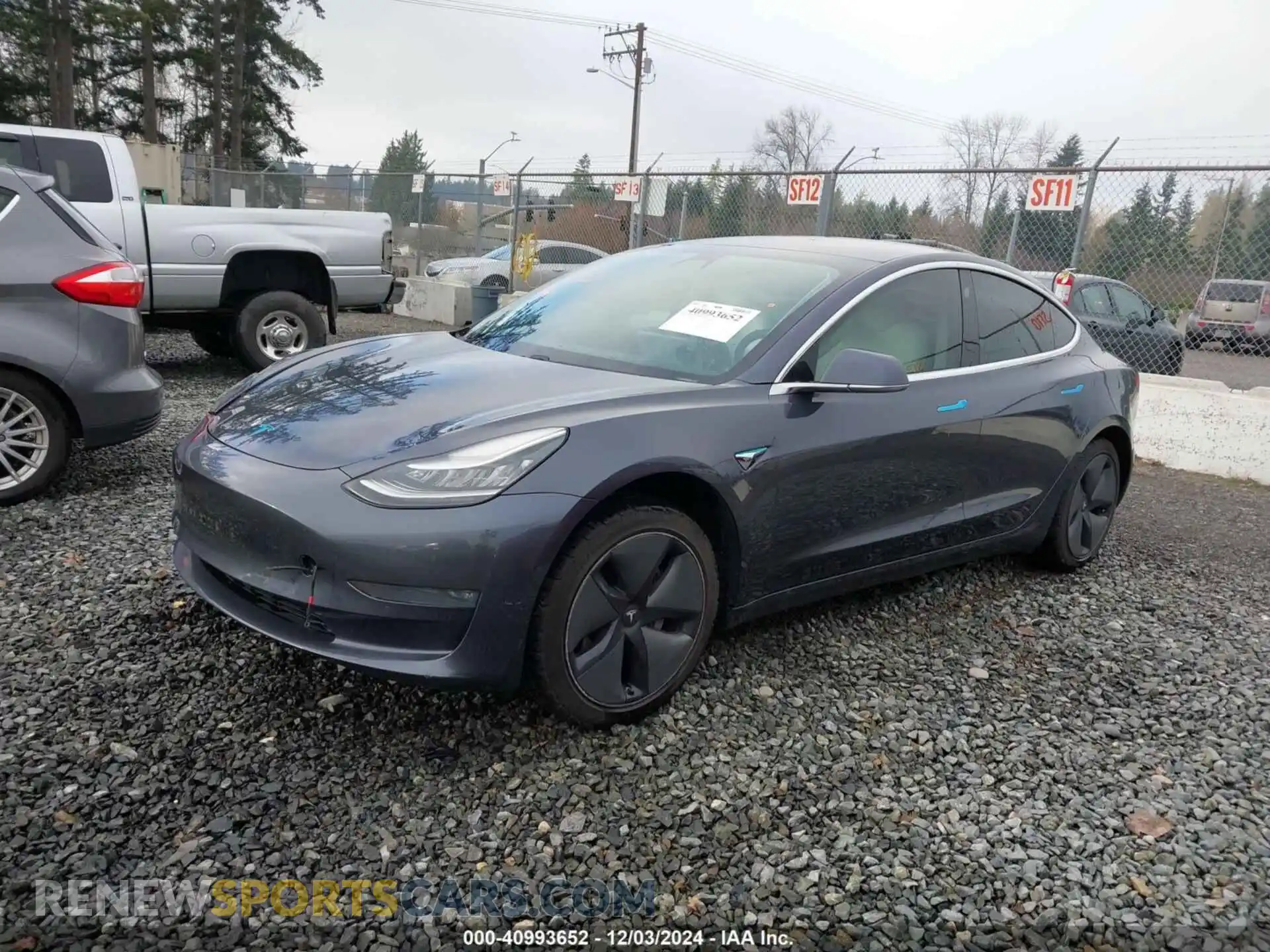 2 Photograph of a damaged car 5YJ3E1EA0KF312510 TESLA MODEL 3 2019