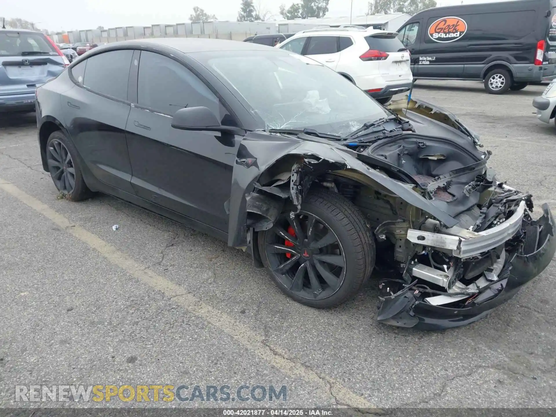 1 Photograph of a damaged car 5YJ3E1EA0KF316931 TESLA MODEL 3 2019