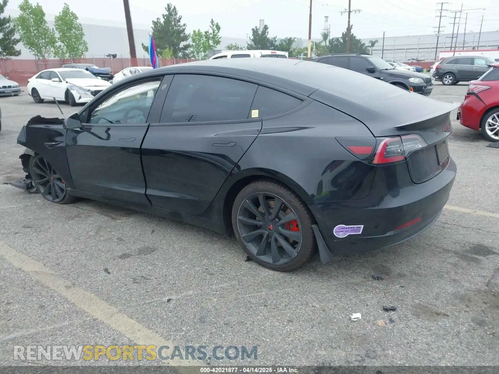 3 Photograph of a damaged car 5YJ3E1EA0KF316931 TESLA MODEL 3 2019