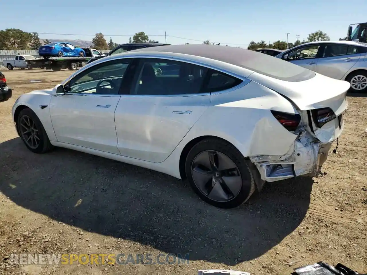 2 Photograph of a damaged car 5YJ3E1EA0KF326584 TESLA MODEL 3 2019