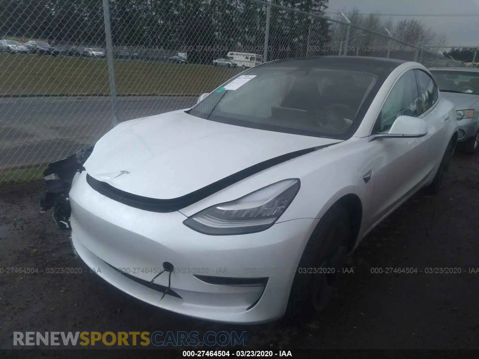 2 Photograph of a damaged car 5YJ3E1EA0KF397168 TESLA MODEL 3 2019