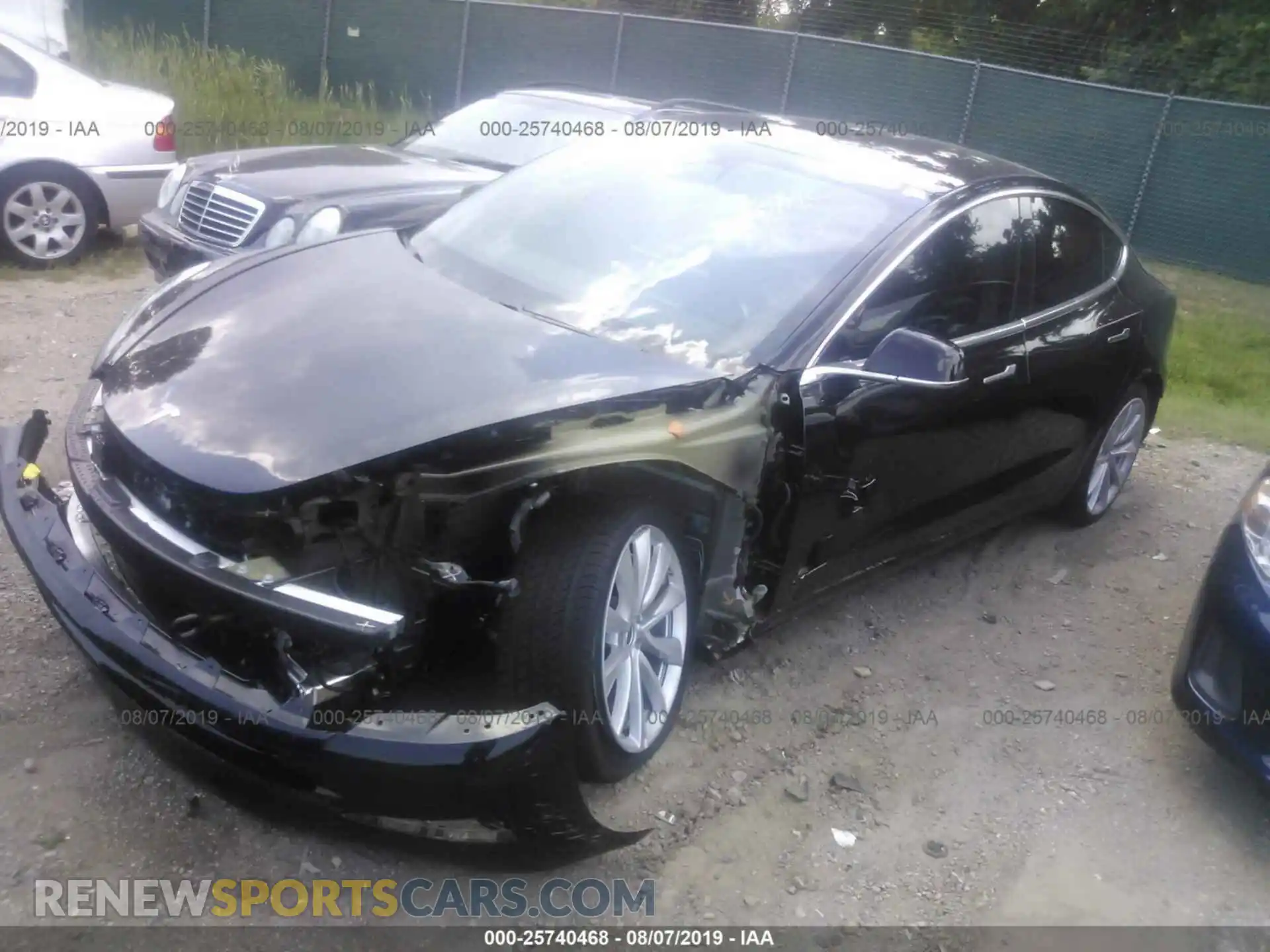 2 Photograph of a damaged car 5YJ3E1EA0KF412395 TESLA MODEL 3 2019