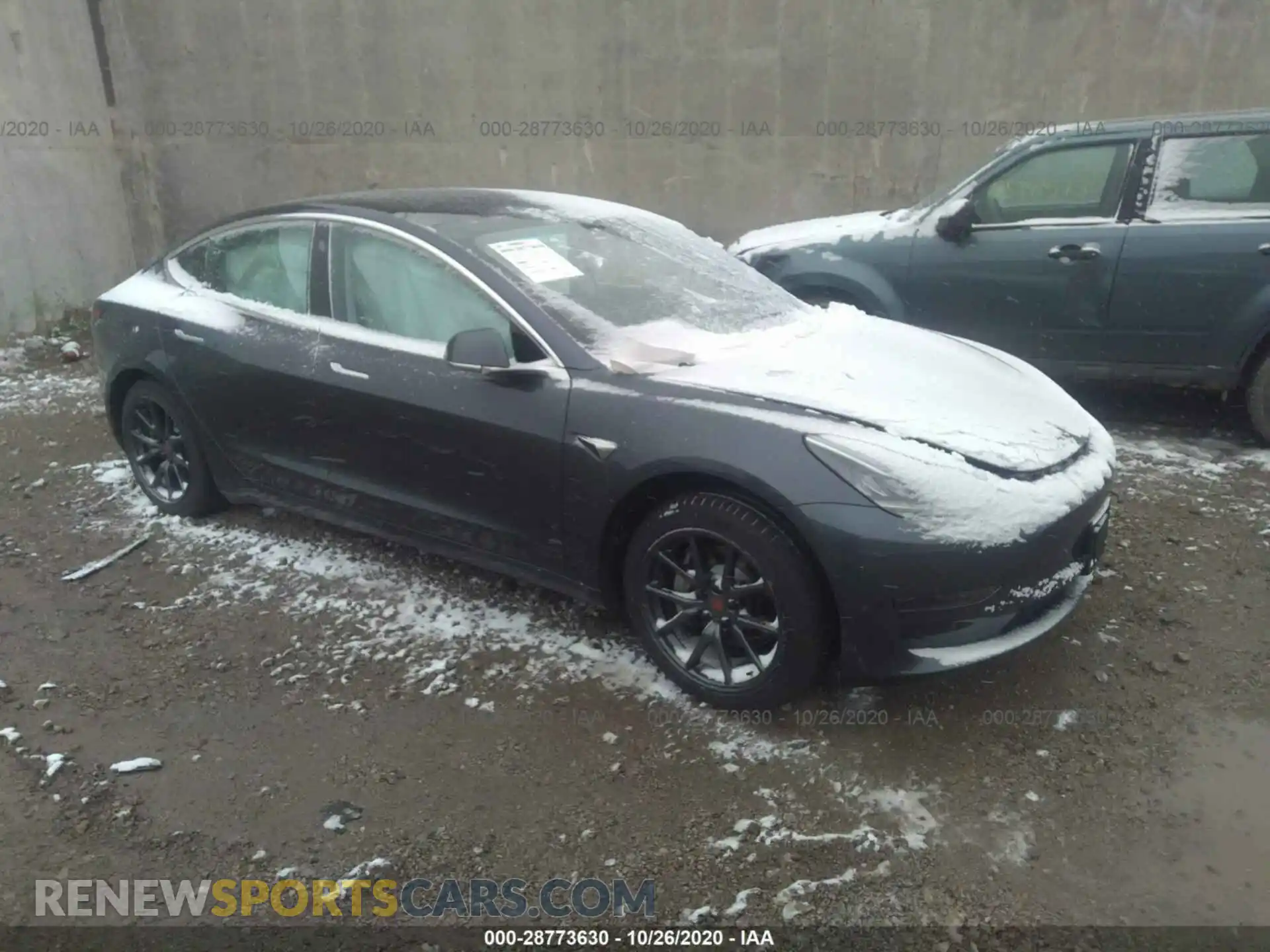 1 Photograph of a damaged car 5YJ3E1EA0KF416155 TESLA MODEL 3 2019