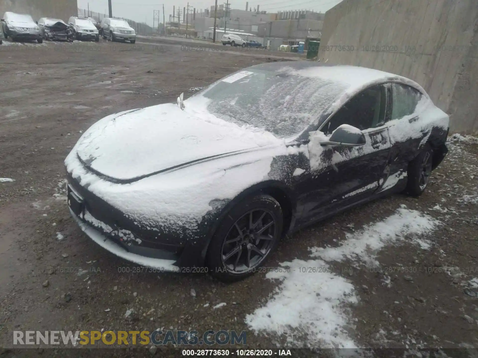 2 Photograph of a damaged car 5YJ3E1EA0KF416155 TESLA MODEL 3 2019