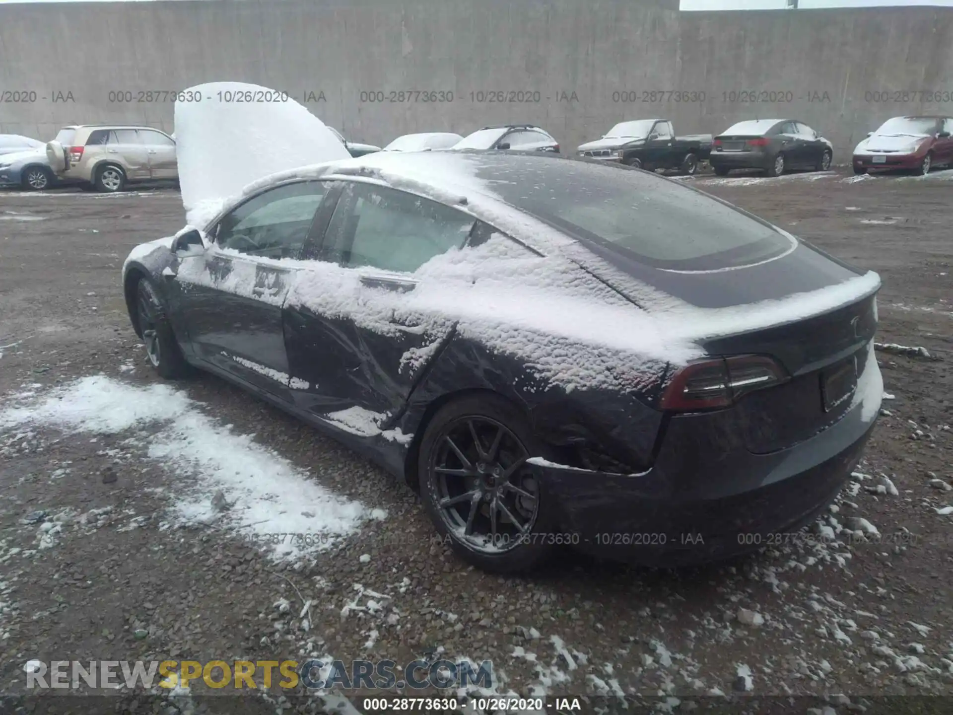 3 Photograph of a damaged car 5YJ3E1EA0KF416155 TESLA MODEL 3 2019