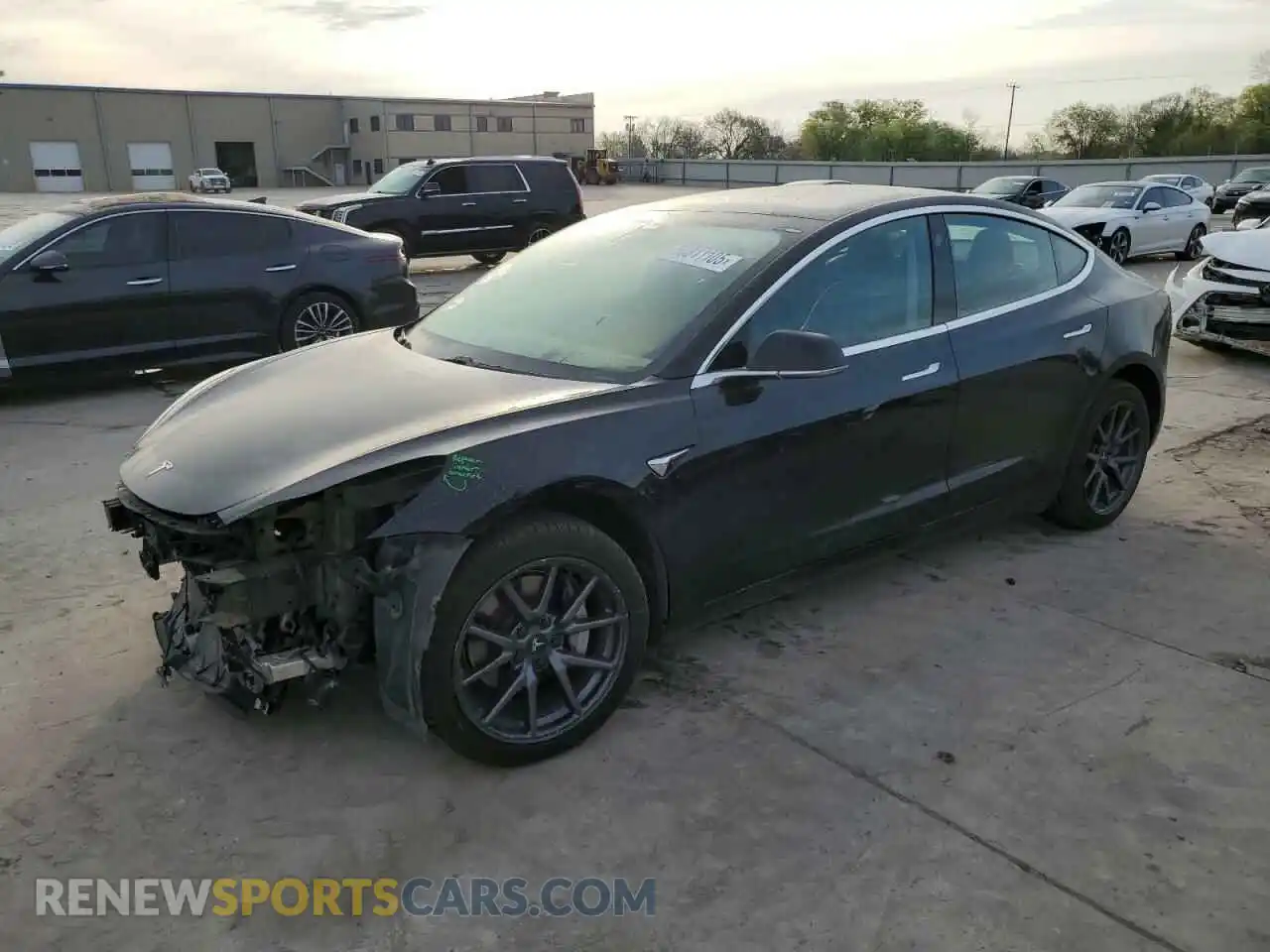 1 Photograph of a damaged car 5YJ3E1EA0KF424577 TESLA MODEL 3 2019