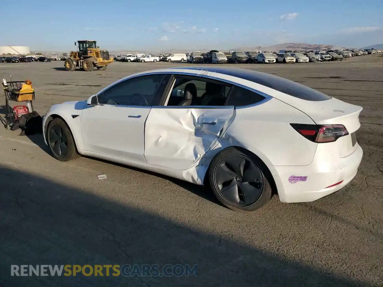 2 Photograph of a damaged car 5YJ3E1EA0KF430752 TESLA MODEL 3 2019