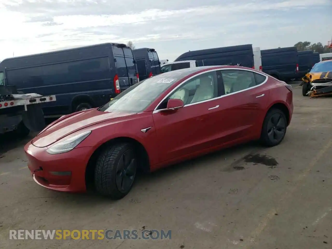 1 fotografías del automóvil dañado 5YJ3E1EA0KF445168 TESLA MODEL 3 2019