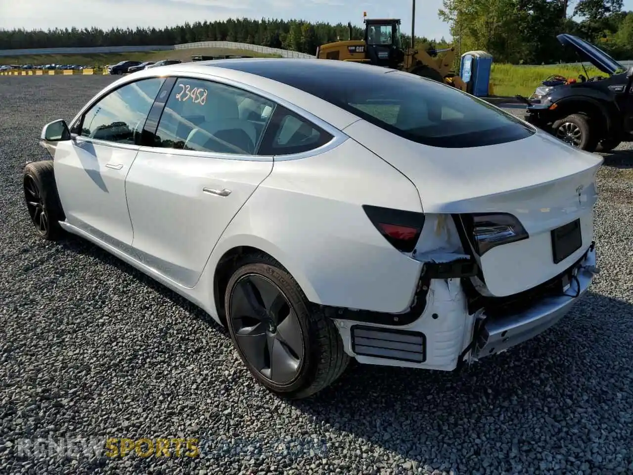 3 Photograph of a damaged car 5YJ3E1EA0KF486237 TESLA MODEL 3 2019