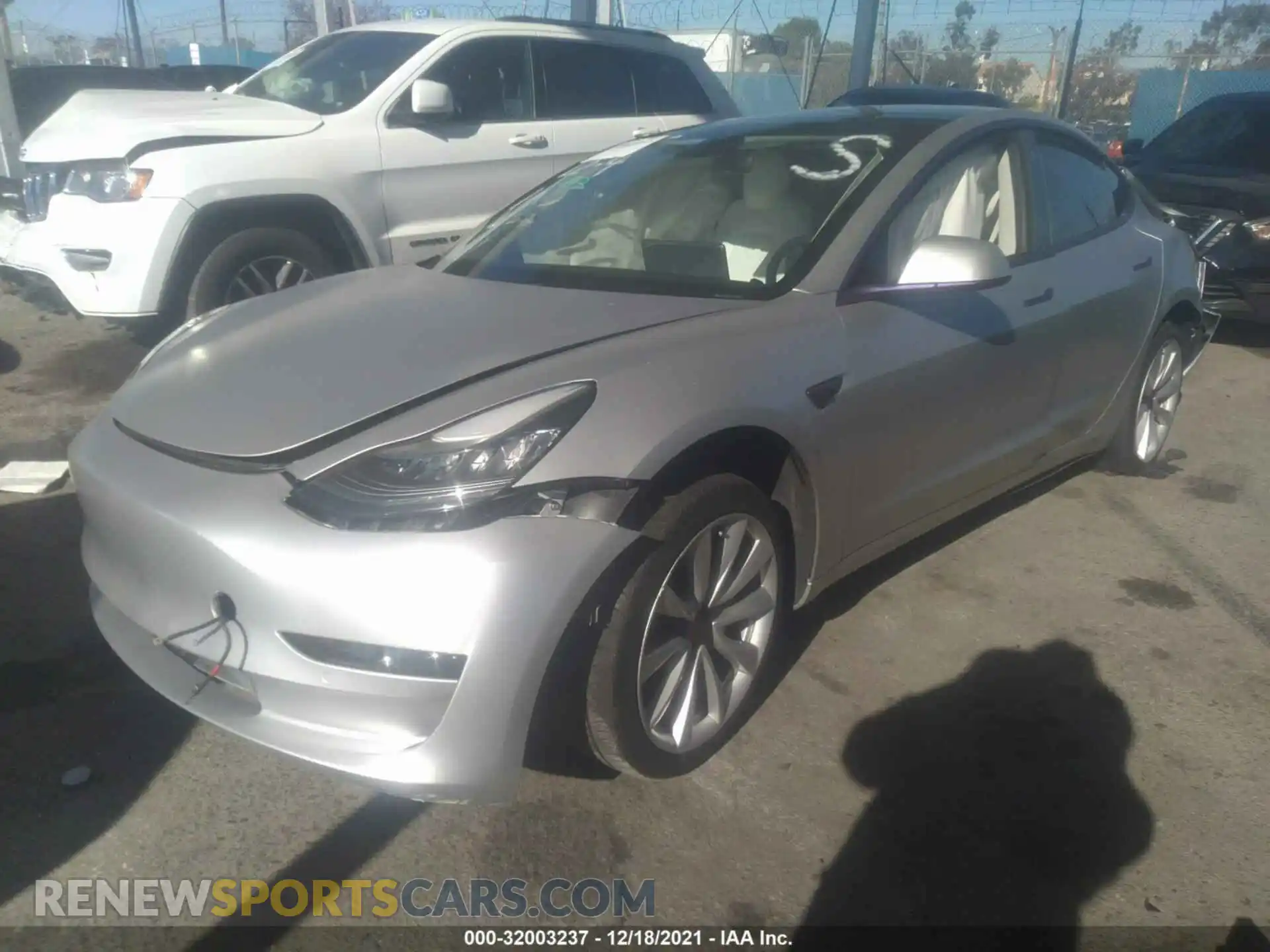 2 Photograph of a damaged car 5YJ3E1EA0KF486898 TESLA MODEL 3 2019