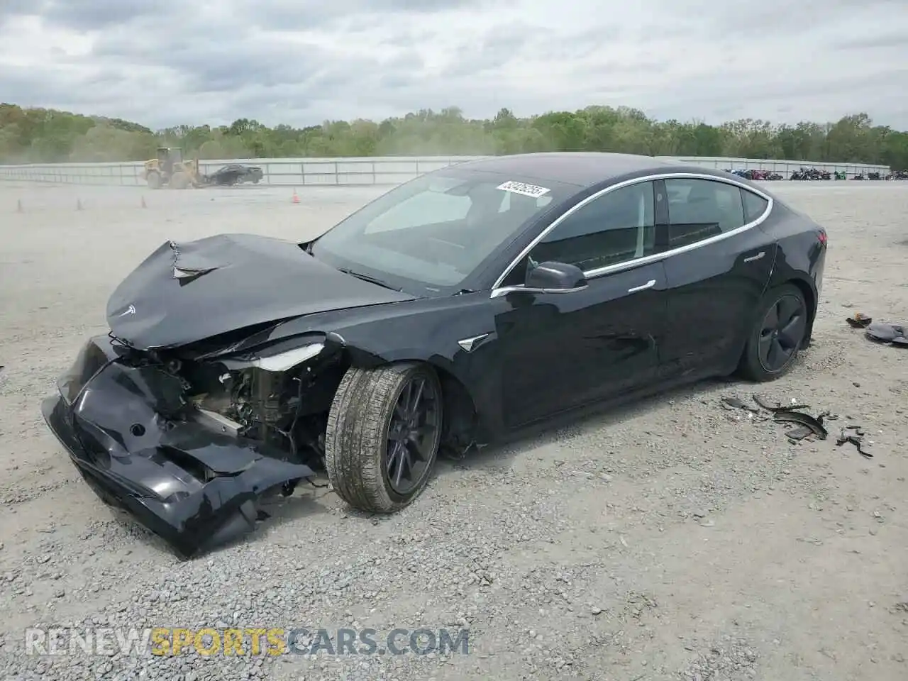 1 Photograph of a damaged car 5YJ3E1EA1KF189977 TESLA MODEL 3 2019