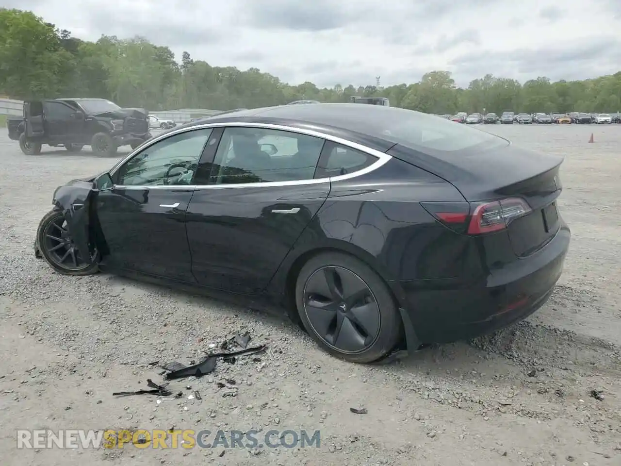 2 Photograph of a damaged car 5YJ3E1EA1KF189977 TESLA MODEL 3 2019