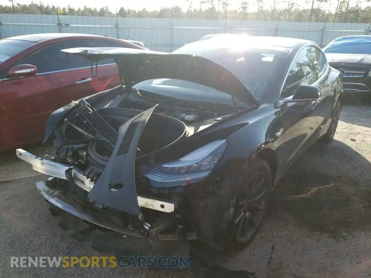 2 Photograph of a damaged car 5YJ3E1EA1KF305839 TESLA MODEL 3 2019