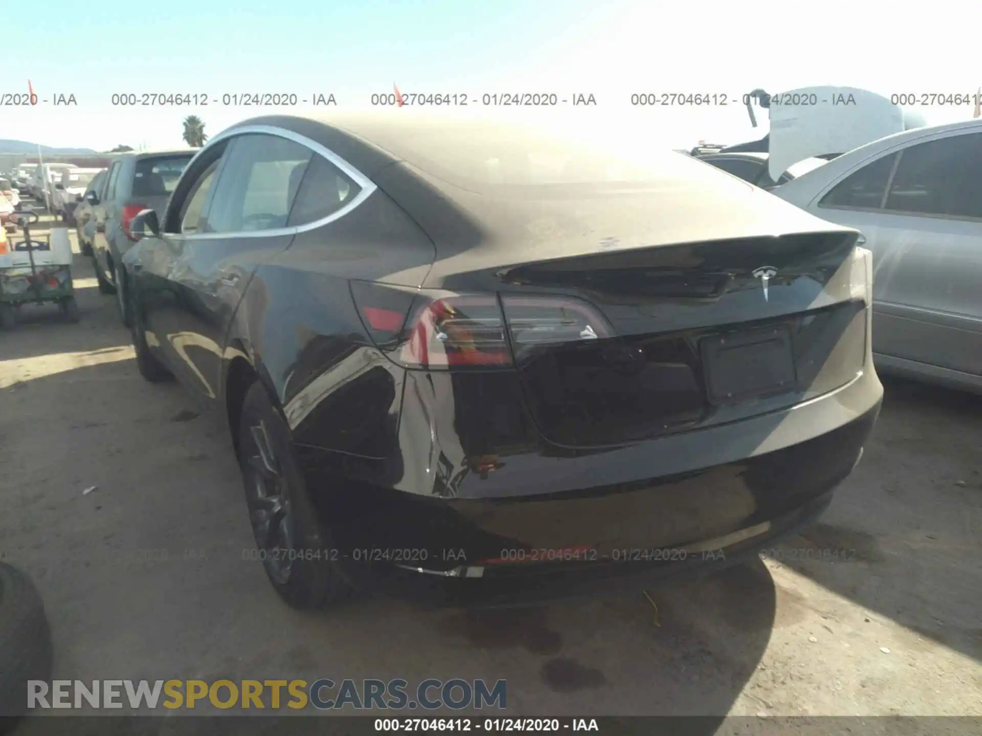 3 Photograph of a damaged car 5YJ3E1EA1KF344916 TESLA MODEL 3 2019