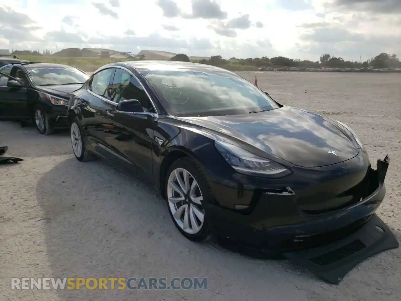 1 Photograph of a damaged car 5YJ3E1EA1KF397437 TESLA MODEL 3 2019