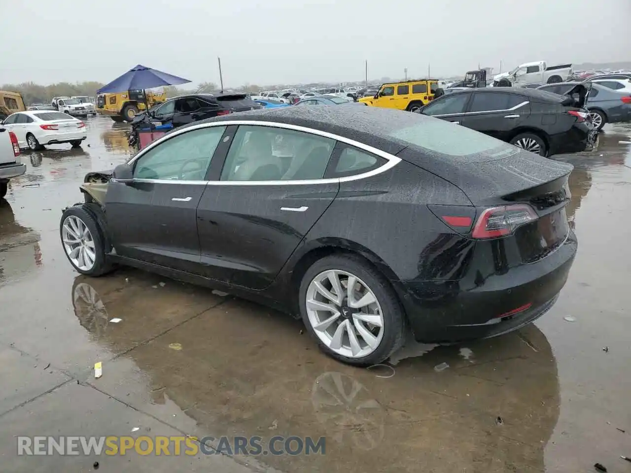 2 Photograph of a damaged car 5YJ3E1EA1KF415368 TESLA MODEL 3 2019