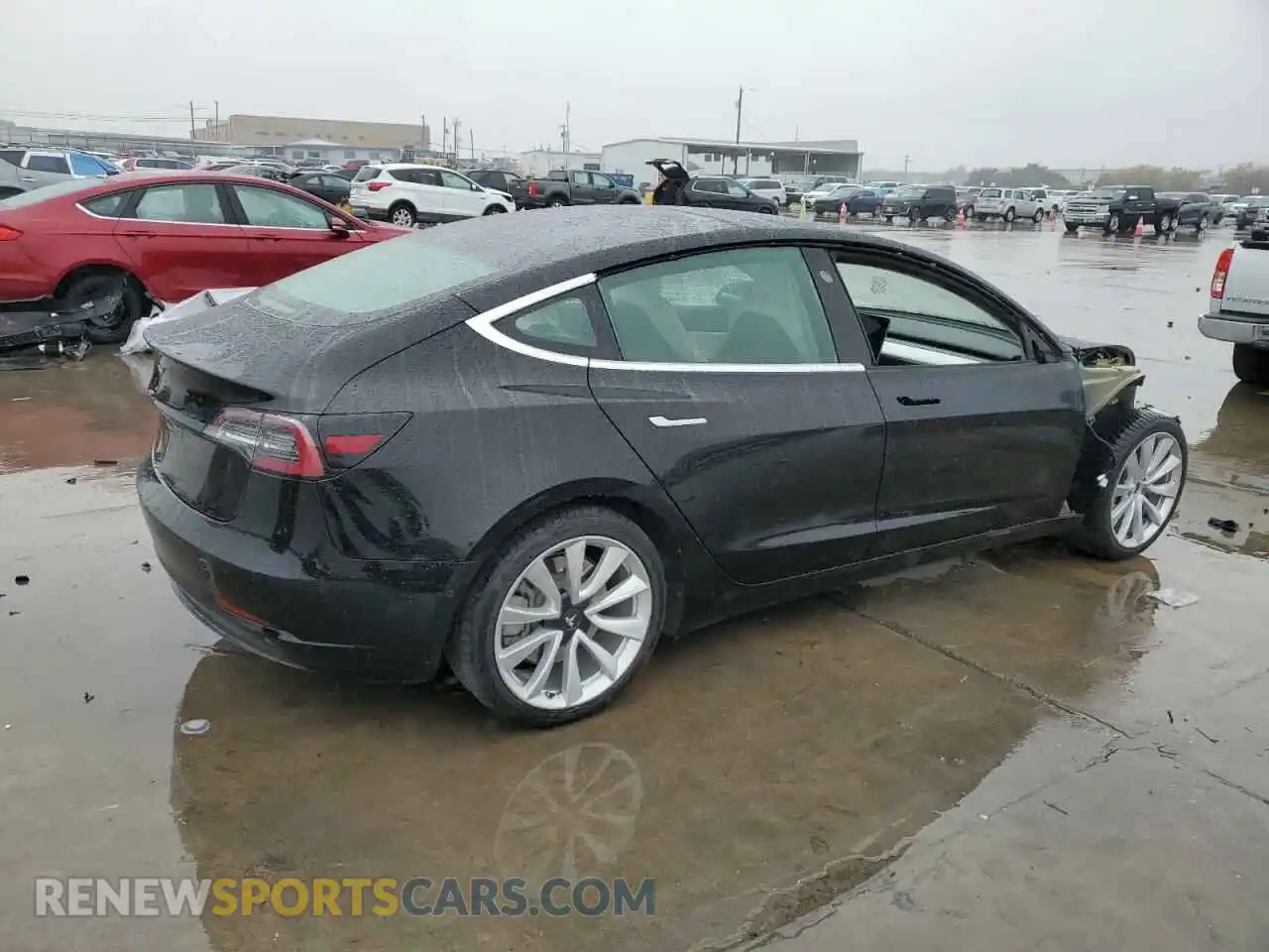 3 Photograph of a damaged car 5YJ3E1EA1KF415368 TESLA MODEL 3 2019