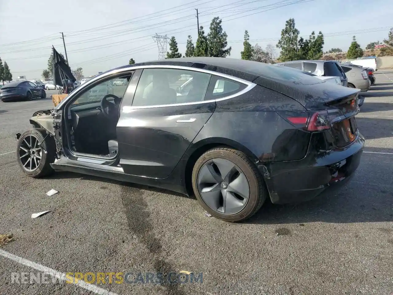 2 Photograph of a damaged car 5YJ3E1EA1KF421140 TESLA MODEL 3 2019