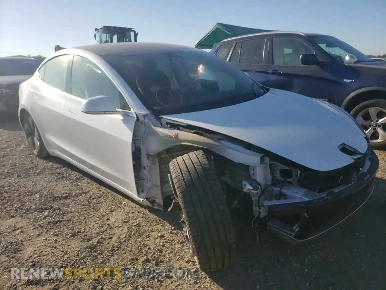 1 Photograph of a damaged car 5YJ3E1EA1KF464733 TESLA MODEL 3 2019