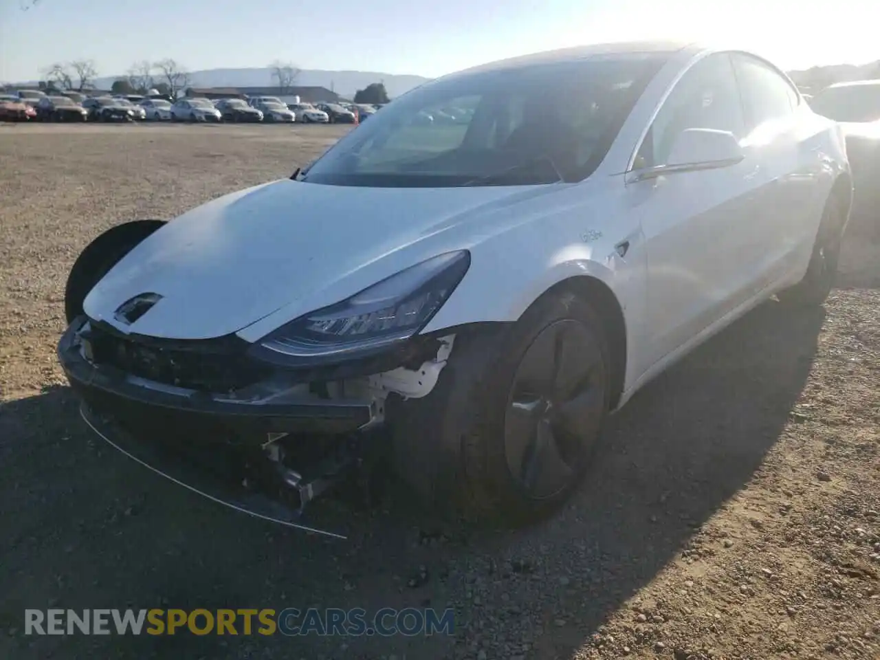 2 Photograph of a damaged car 5YJ3E1EA1KF464733 TESLA MODEL 3 2019