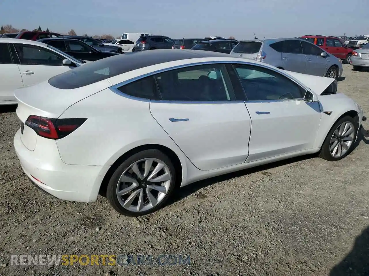 3 Photograph of a damaged car 5YJ3E1EA1KF476462 TESLA MODEL 3 2019