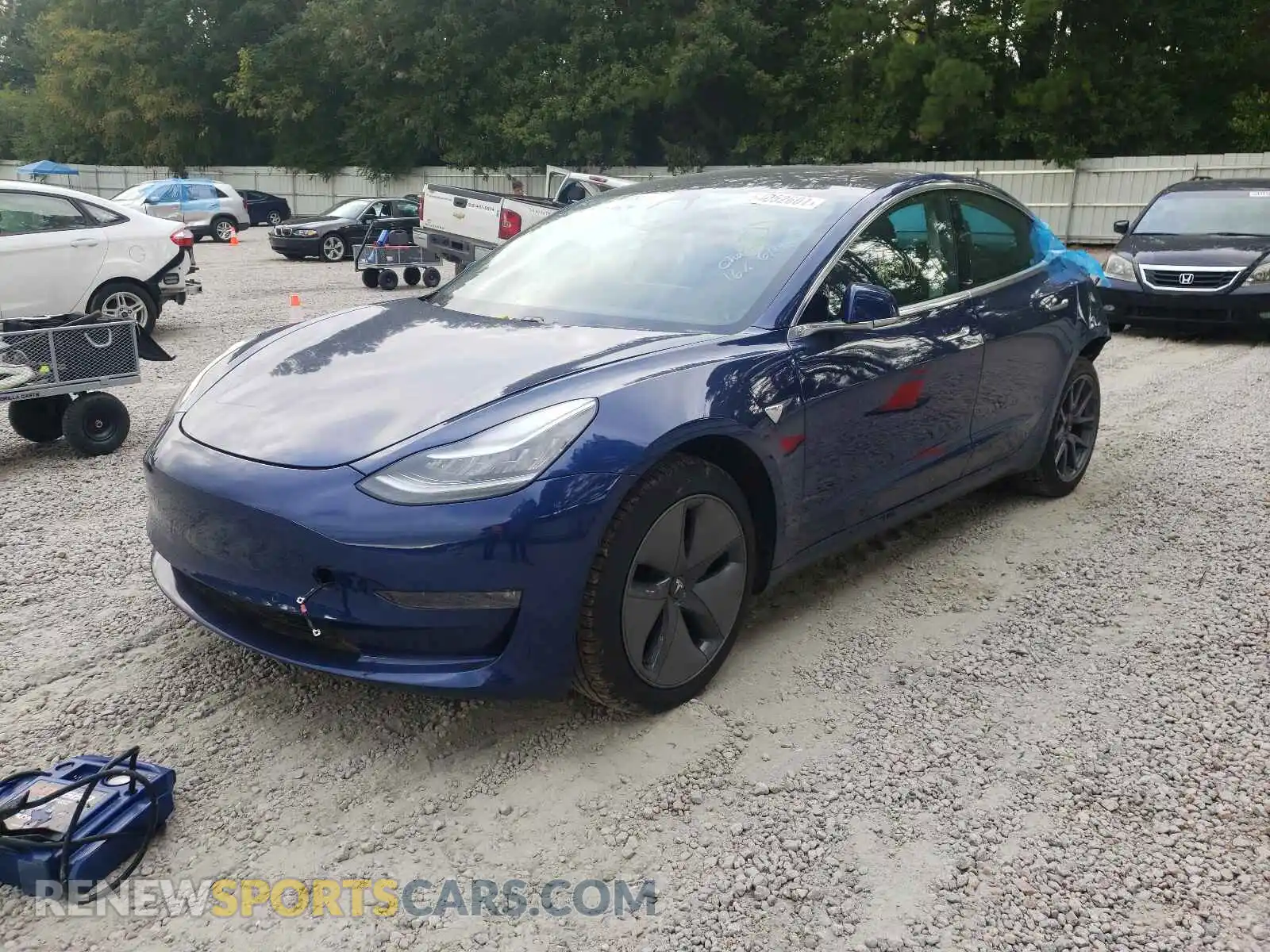 2 Photograph of a damaged car 5YJ3E1EA1KF482679 TESLA MODEL 3 2019