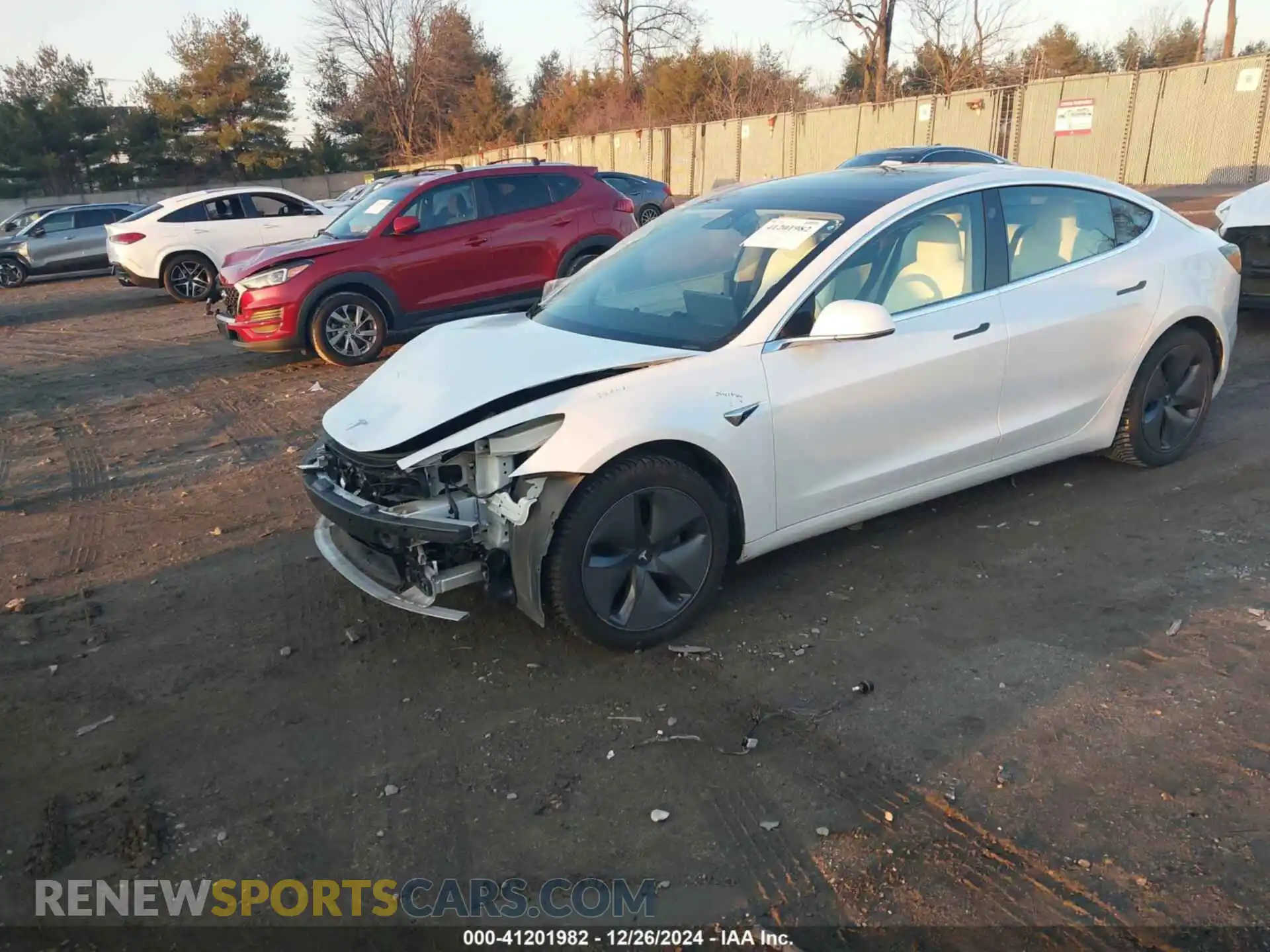 2 Photograph of a damaged car 5YJ3E1EA1KF509444 TESLA MODEL 3 2019