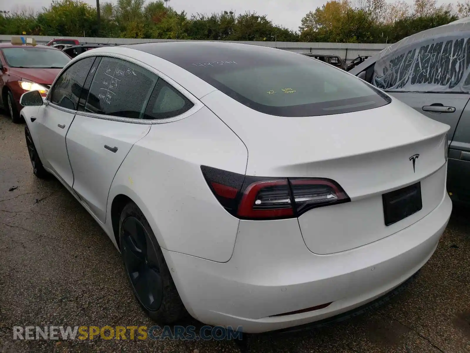 3 Photograph of a damaged car 5YJ3E1EA2KF190622 TESLA MODEL 3 2019