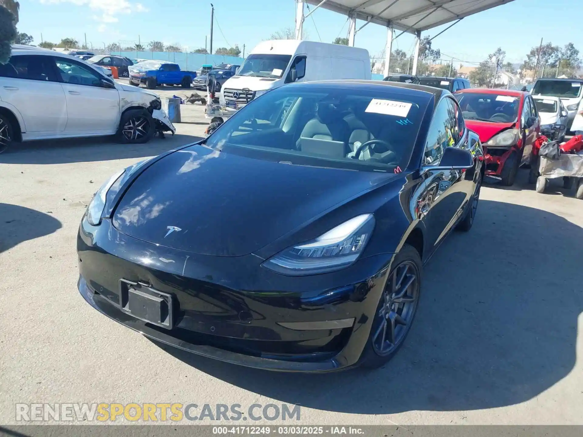2 Фотография поврежденного автомобиля 5YJ3E1EA2KF296696 TESLA MODEL 3 2019