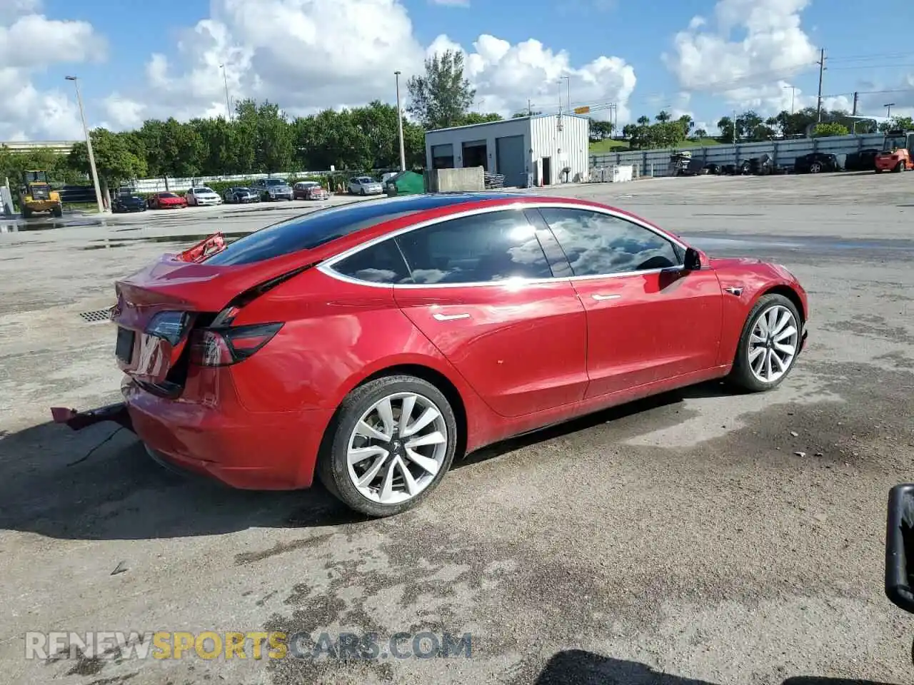 3 fotografías del automóvil dañado 5YJ3E1EA2KF301055 TESLA MODEL 3 2019