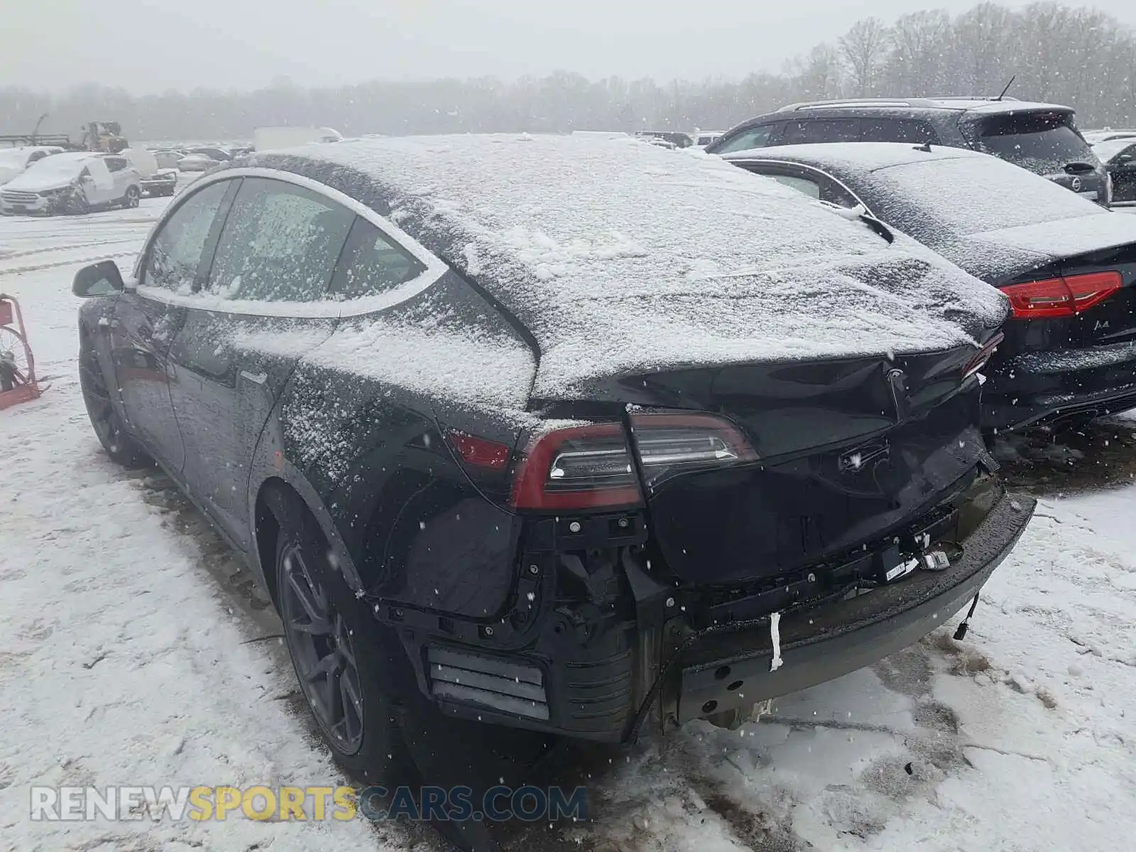 3 Photograph of a damaged car 5YJ3E1EA2KF305171 TESLA MODEL 3 2019