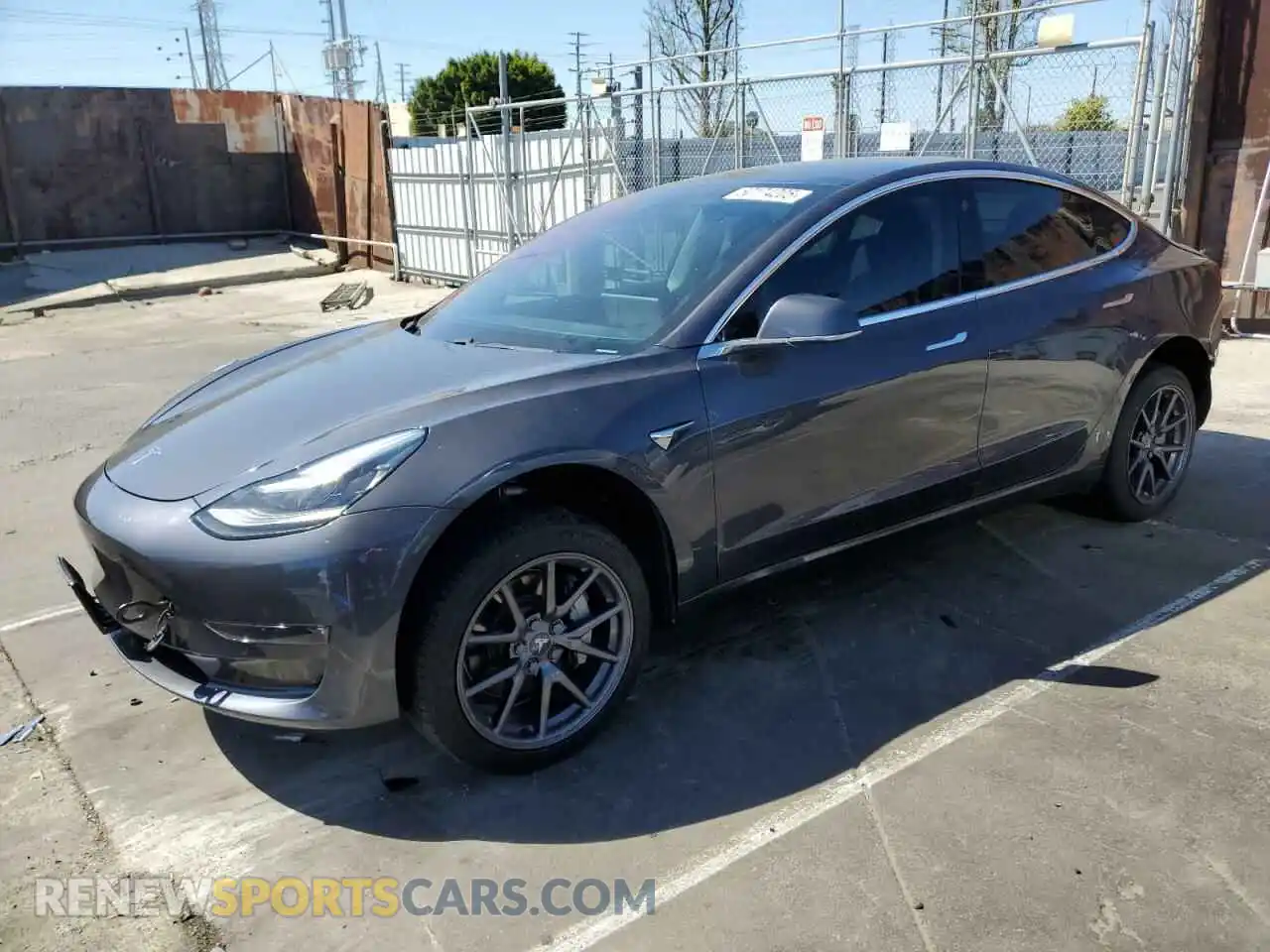 1 Photograph of a damaged car 5YJ3E1EA2KF307549 TESLA MODEL 3 2019