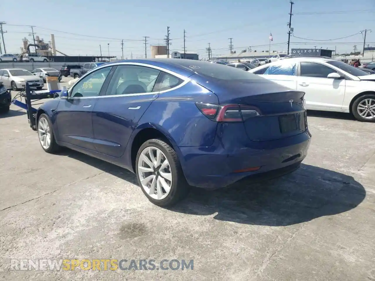 3 Photograph of a damaged car 5YJ3E1EA2KF312928 TESLA MODEL 3 2019