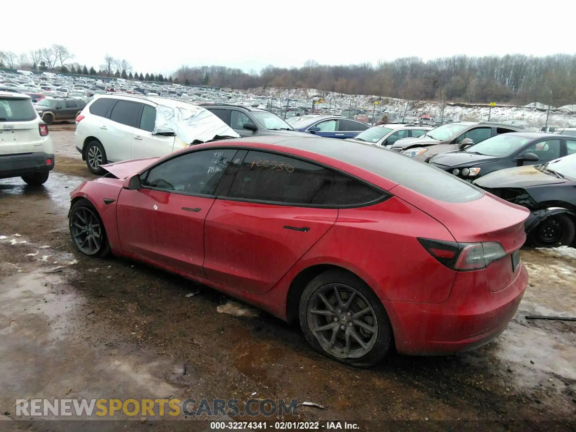 3 Photograph of a damaged car 5YJ3E1EA2KF314873 TESLA MODEL 3 2019