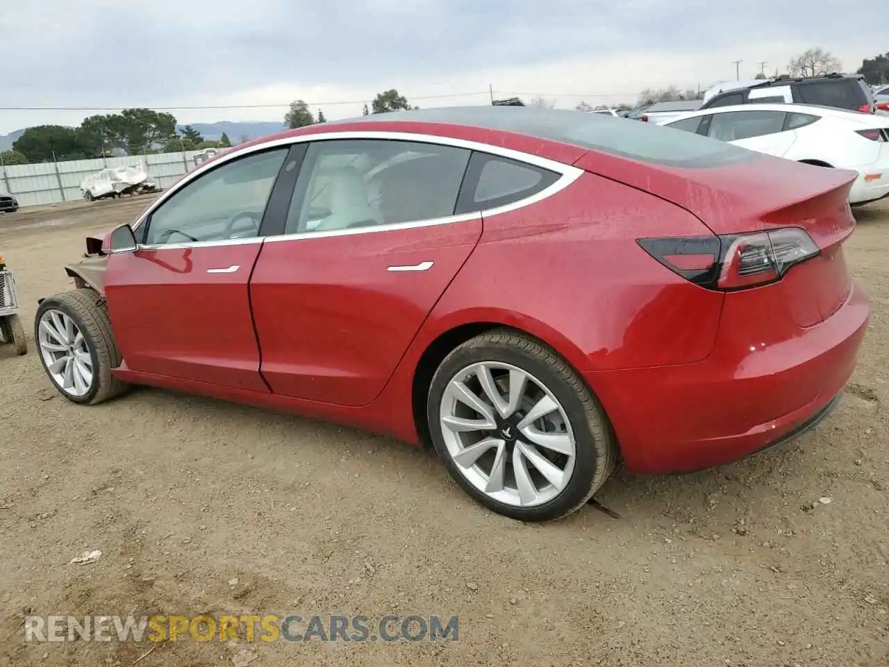 2 Photograph of a damaged car 5YJ3E1EA2KF323721 TESLA MODEL 3 2019