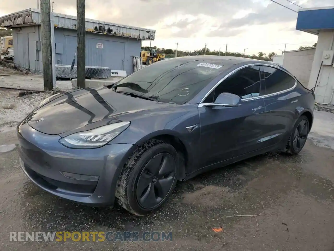 1 Photograph of a damaged car 5YJ3E1EA2KF362406 TESLA MODEL 3 2019