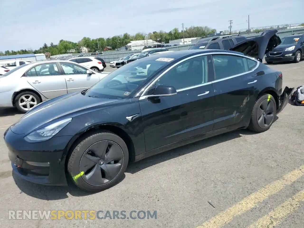 1 Photograph of a damaged car 5YJ3E1EA2KF397818 TESLA MODEL 3 2019