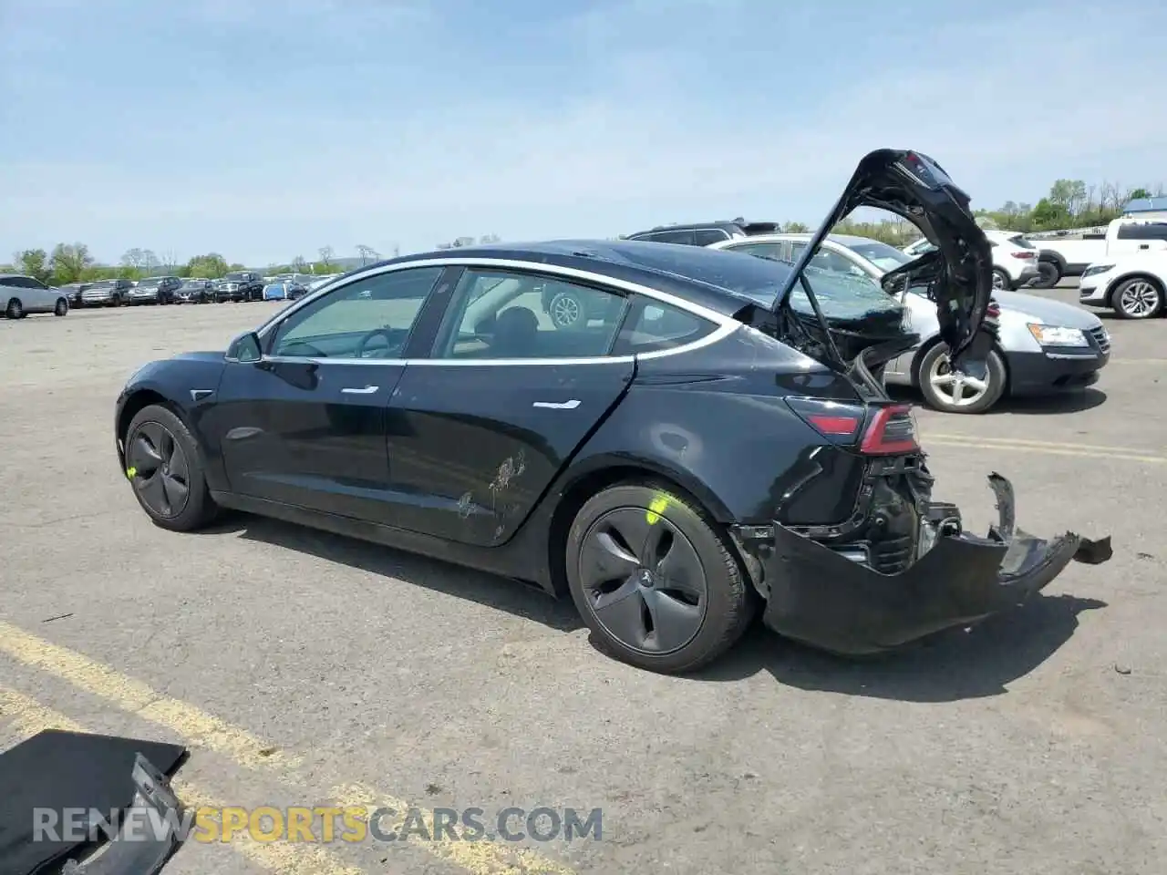 2 Photograph of a damaged car 5YJ3E1EA2KF397818 TESLA MODEL 3 2019
