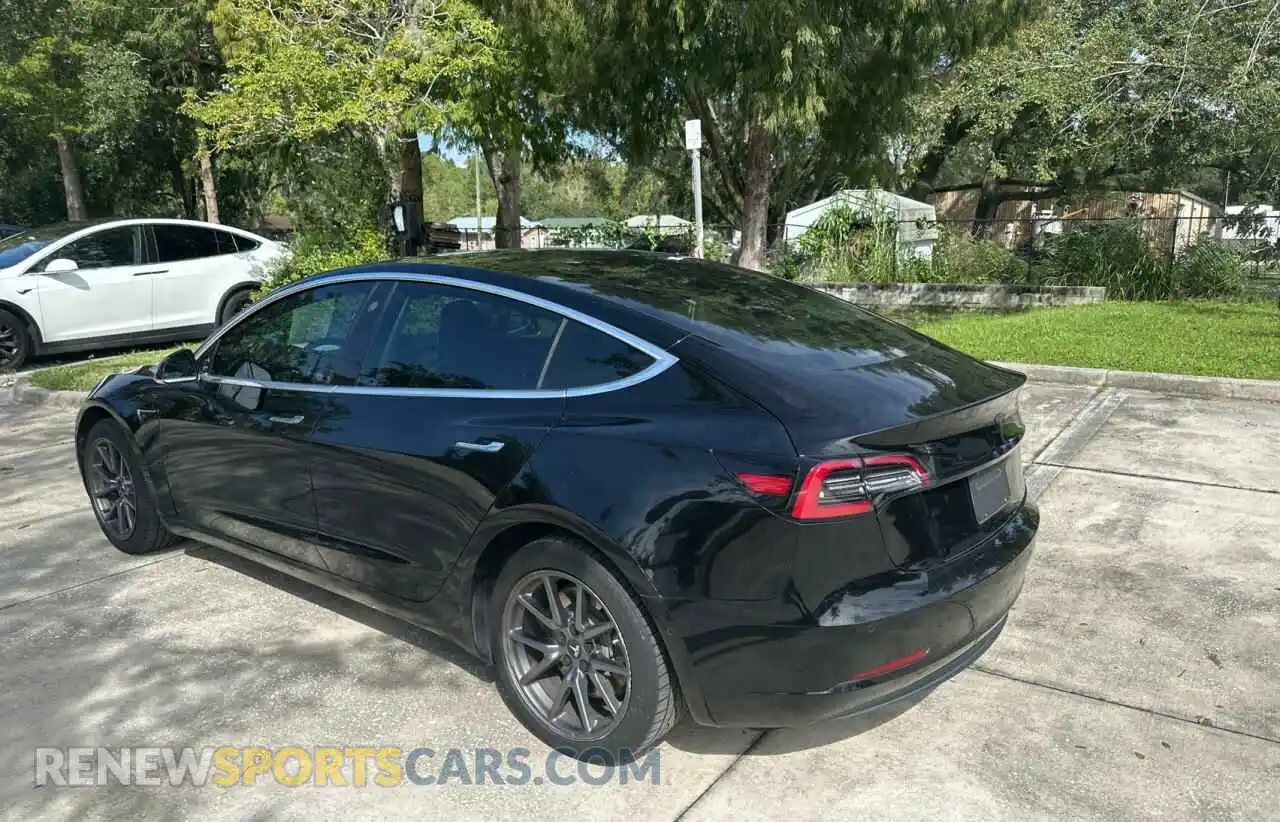 3 fotografías del automóvil dañado 5YJ3E1EA2KF399391 TESLA MODEL 3 2019