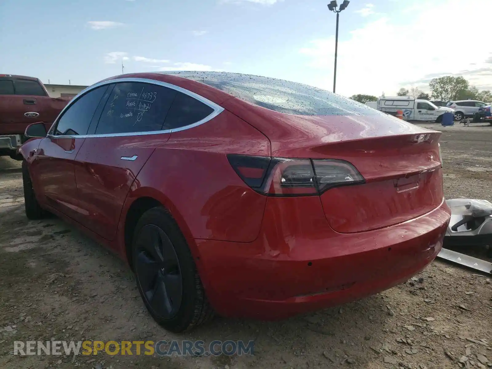 3 Photograph of a damaged car 5YJ3E1EA2KF402807 TESLA MODEL 3 2019