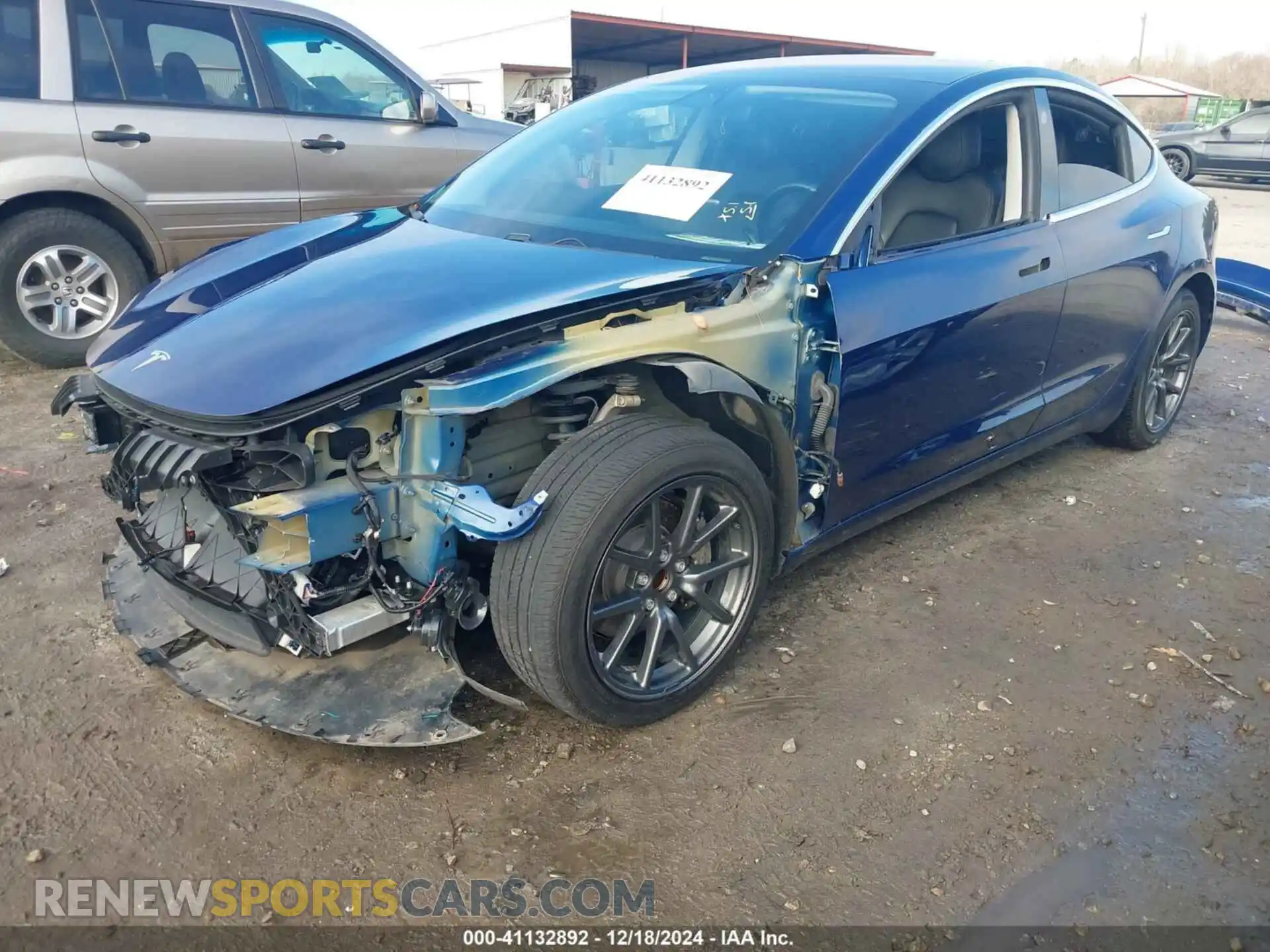 2 Photograph of a damaged car 5YJ3E1EA2KF411846 TESLA MODEL 3 2019