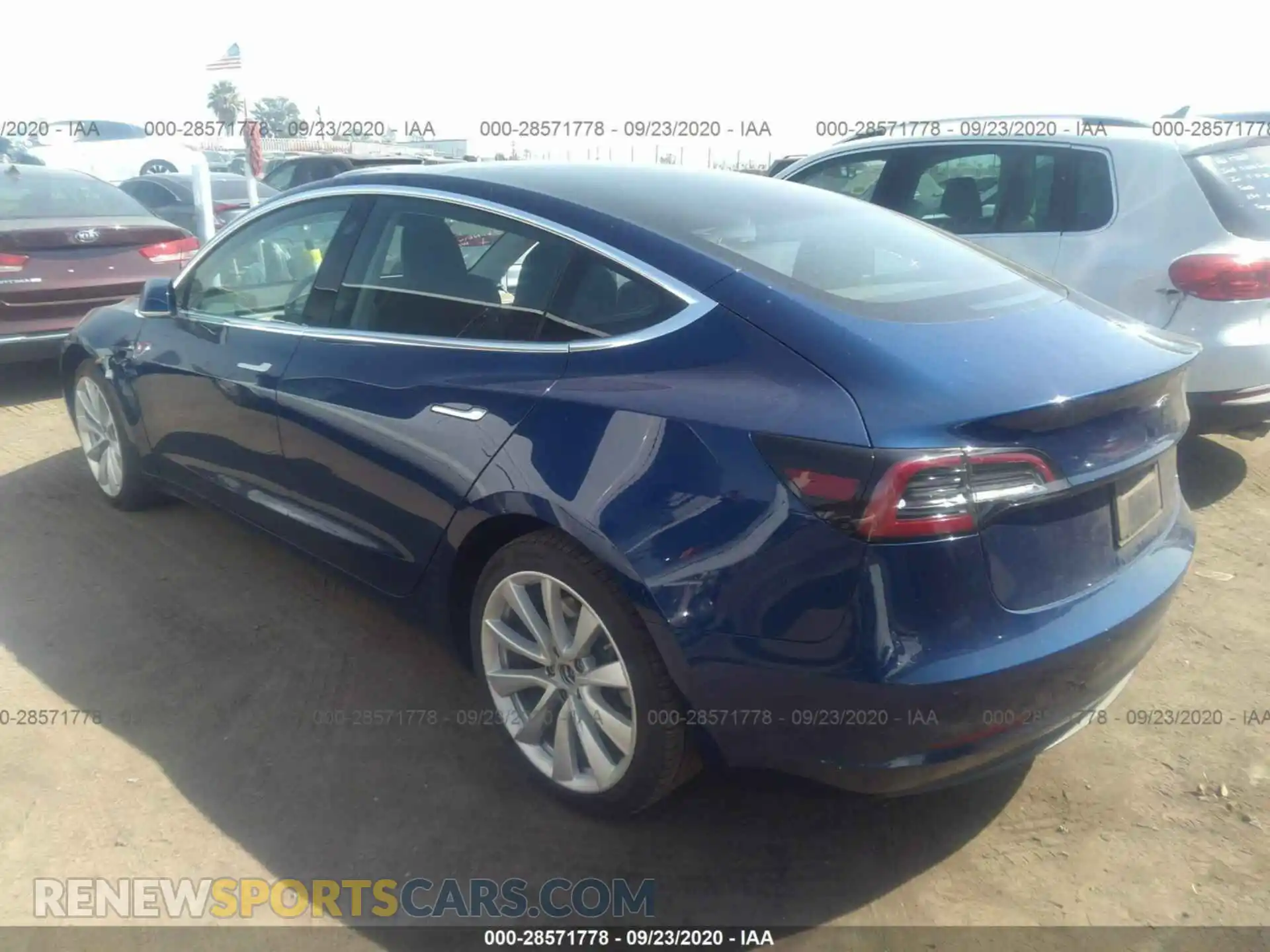 3 Photograph of a damaged car 5YJ3E1EA2KF417341 TESLA MODEL 3 2019