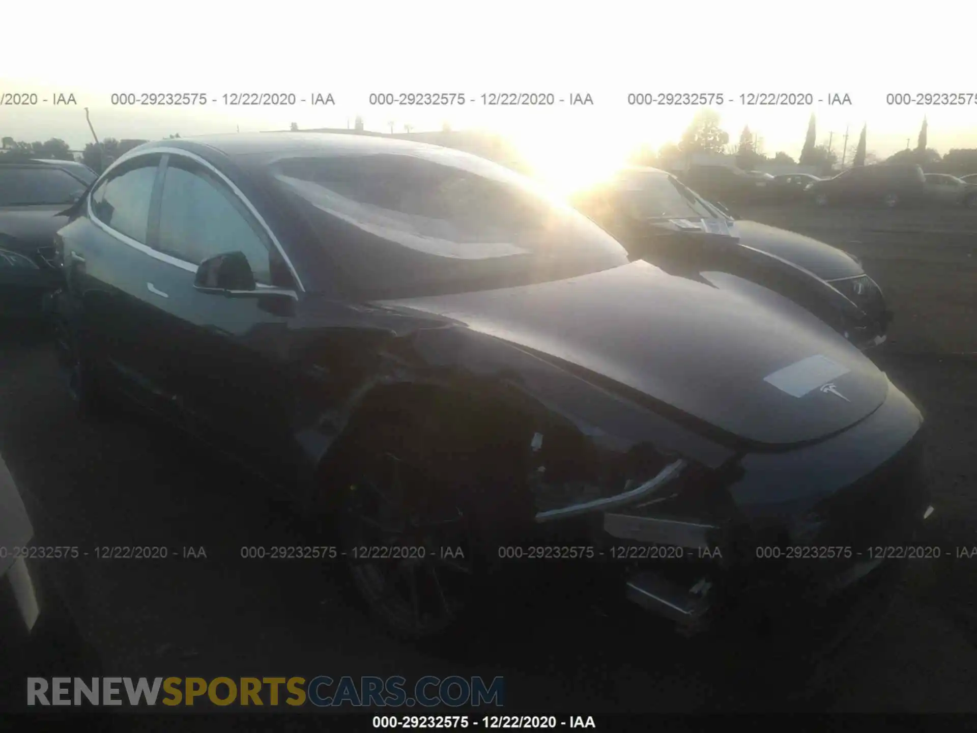 1 Photograph of a damaged car 5YJ3E1EA2KF421177 TESLA MODEL 3 2019