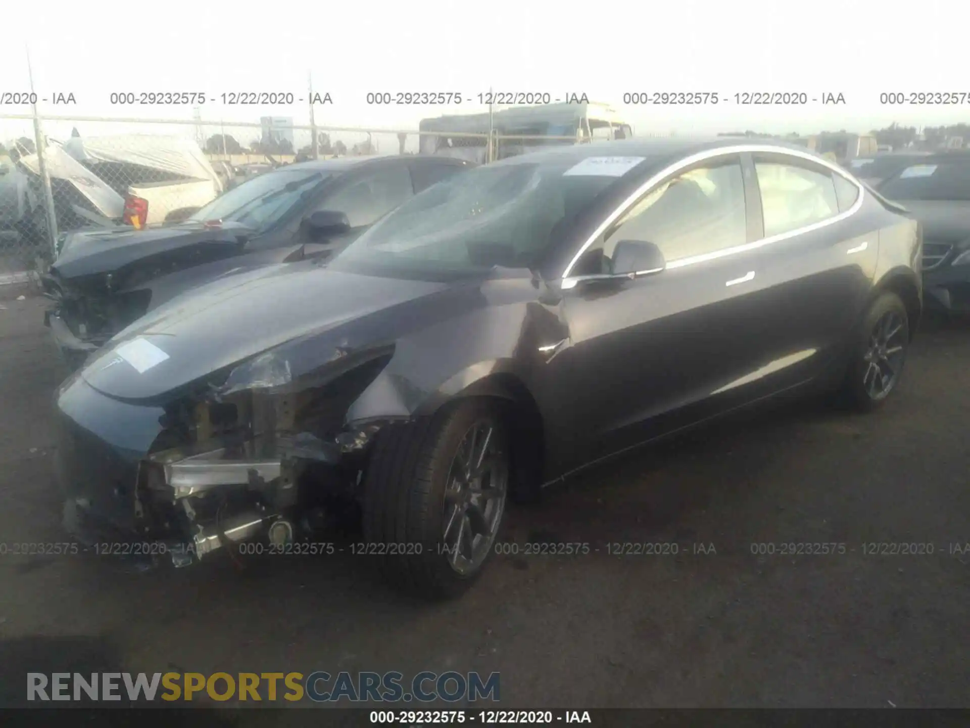 2 Photograph of a damaged car 5YJ3E1EA2KF421177 TESLA MODEL 3 2019