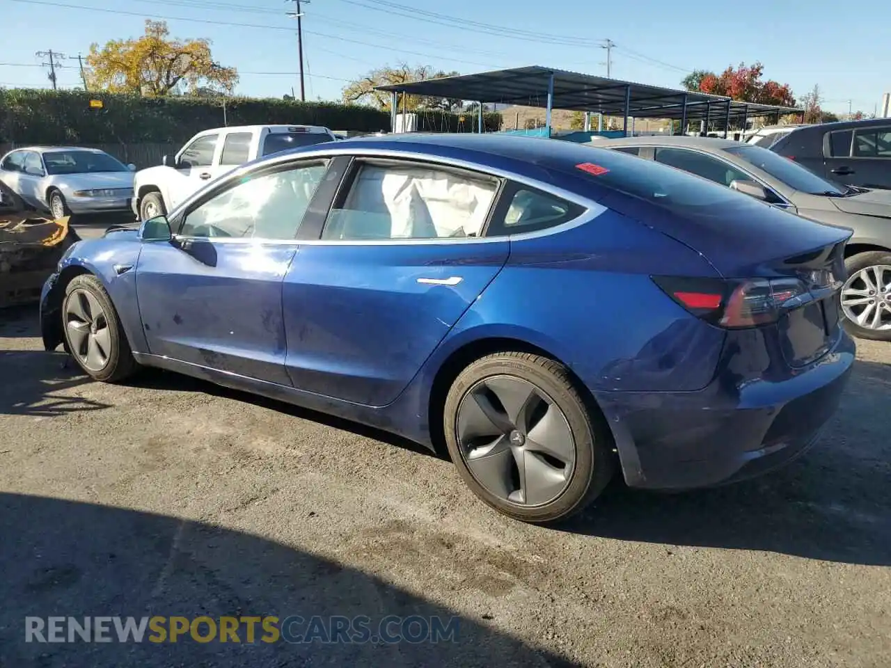 2 Photograph of a damaged car 5YJ3E1EA2KF421261 TESLA MODEL 3 2019