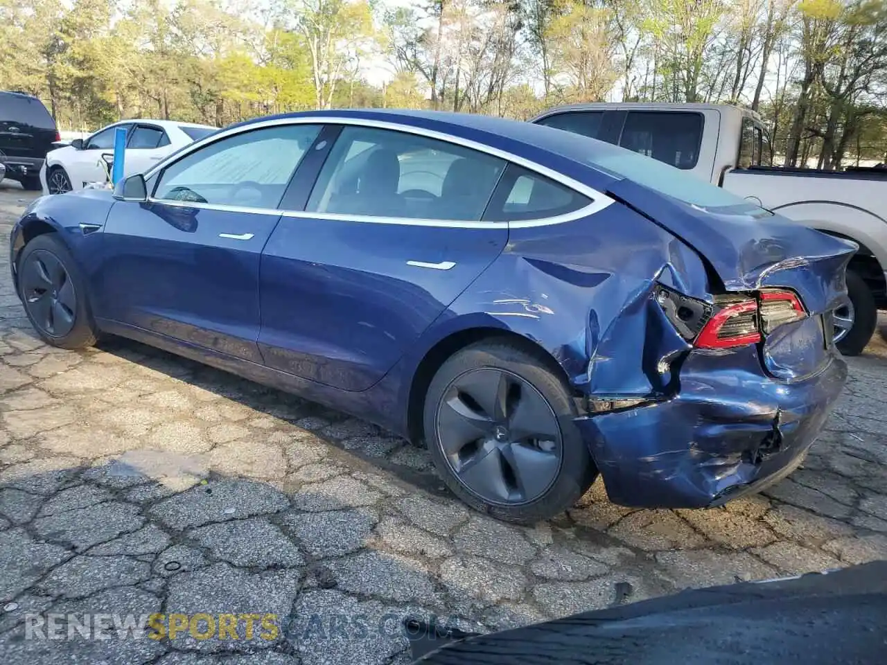 2 Фотография поврежденного автомобиля 5YJ3E1EA2KF476194 TESLA MODEL 3 2019