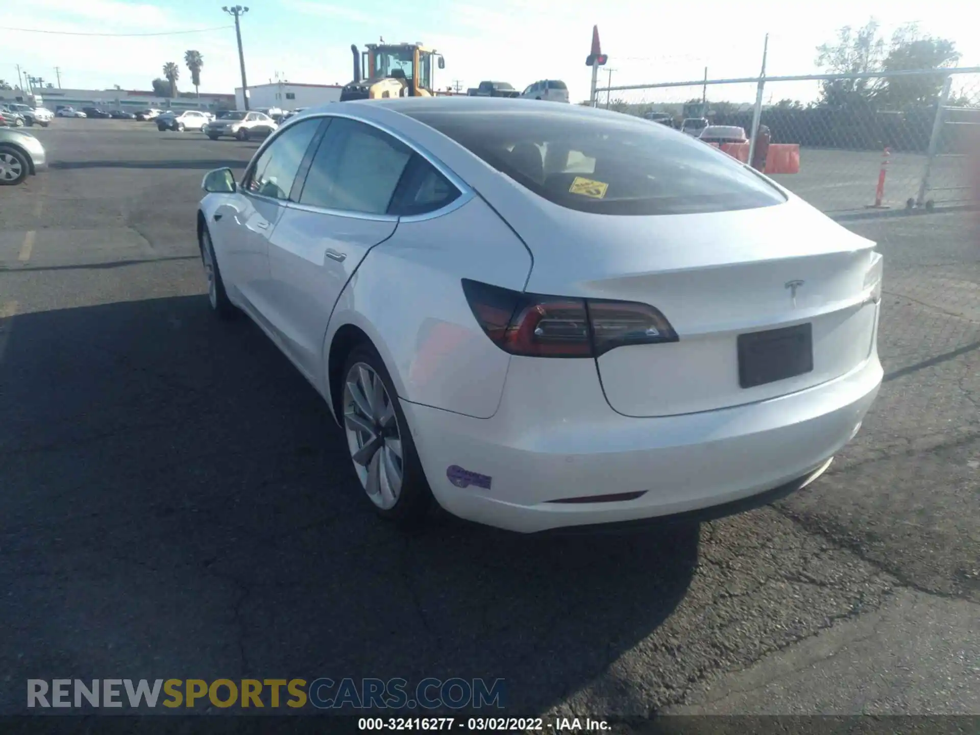 3 Photograph of a damaged car 5YJ3E1EA2KF476454 TESLA MODEL 3 2019