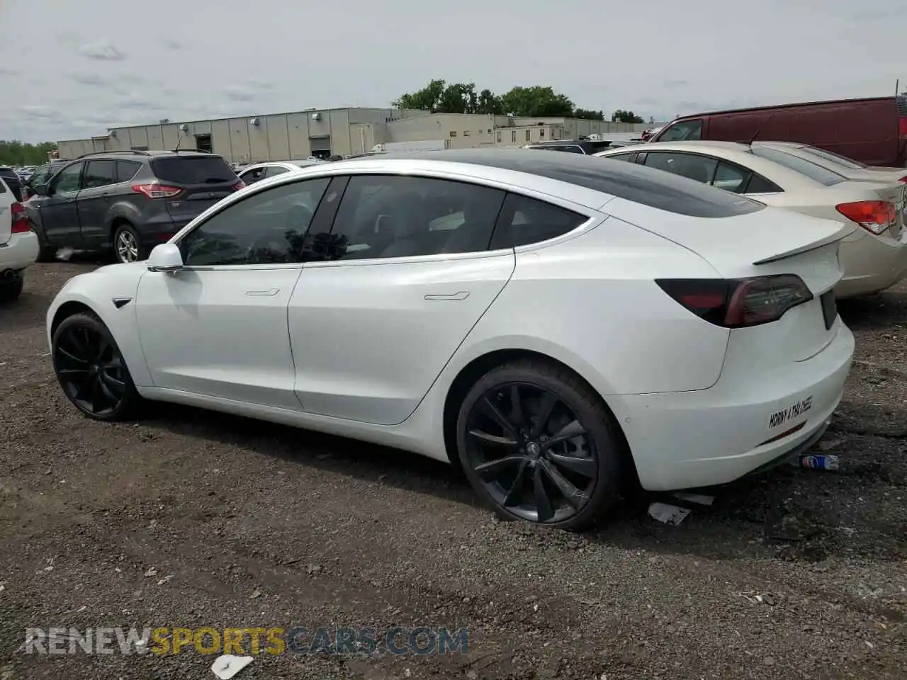 2 Photograph of a damaged car 5YJ3E1EA2KF486532 TESLA MODEL 3 2019