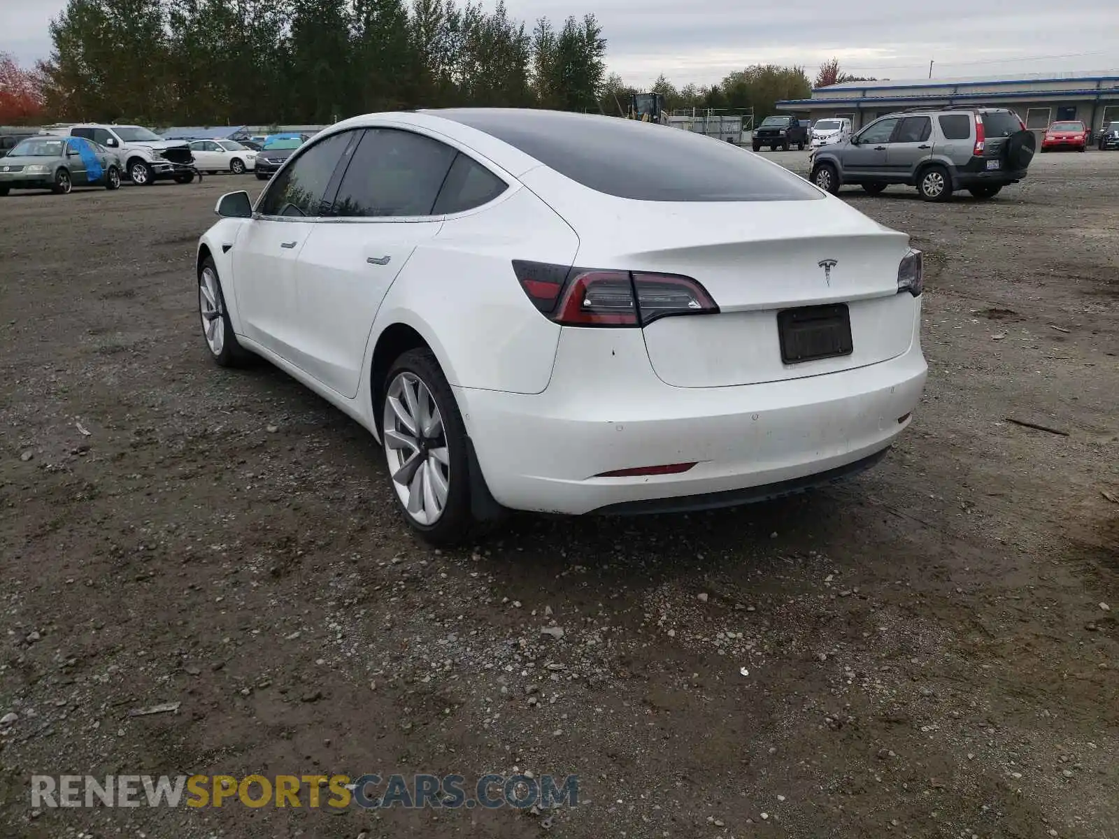 3 Photograph of a damaged car 5YJ3E1EA2KF509842 TESLA MODEL 3 2019